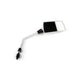 Mirror right white Groove D.8mm