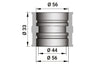 Intake Rubber Boot Malossi 45mm for PHM Vergaser