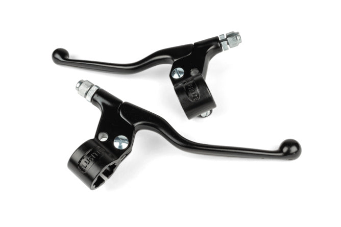 Brake Levers + Mount (x2) black long universal