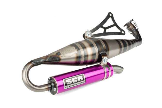 Exhaust SCR Corse Handmade 70 Minarelli horizontal purple