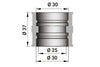 Intake Rubber Boot Malossi 31/31mm TM24 / PHBL