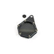 Tax Disc Holder round aluminium carbon