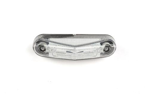 Tail Light Triangle universal white Lens with red LEDs (x6)
