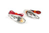 Indicators / Lamps glue-on drop-shaped Wing chrome