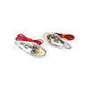 Indicators / Lamps glue-on drop-shaped Wing chrome