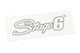 Sticker Stage6 logo 20x6cm silver