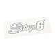 Sticker Stage6 logo 20x6cm silver