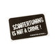 Sticker Scootertuning is not a crime black/ white