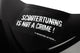 Sticker Scootertuning is not a crime black / white