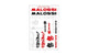Sticker Sheet Malossi Mini 11,5x16,8cm black / red / white