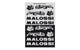 Sticker Sheet Malossi Mini 11,5x16,8cm black / silver