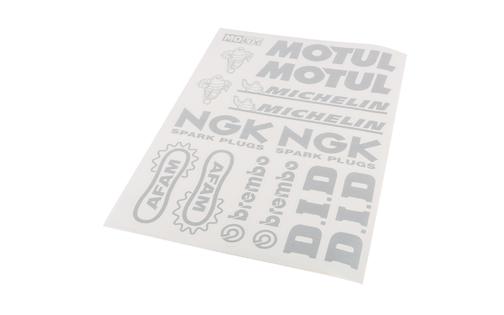 Sticker Sheet Kit Sponsor silver