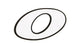 Sticker Start No, number 0, white with black outline, 13cm
